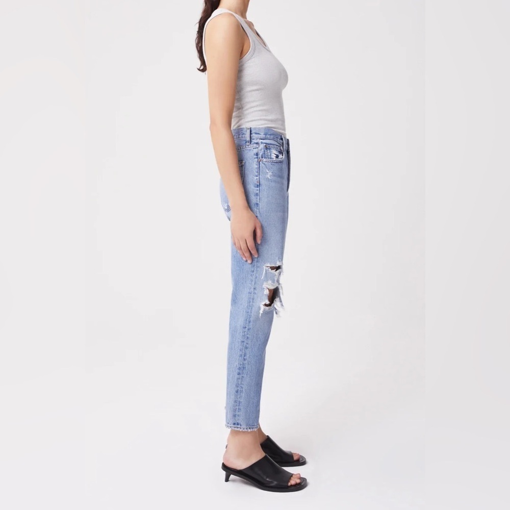 AGOLDE High Rise Straight Leg Jeans Distressed Denim 90s Style Women’s 24 - Picture 4 of 13